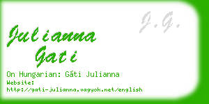 julianna gati business card